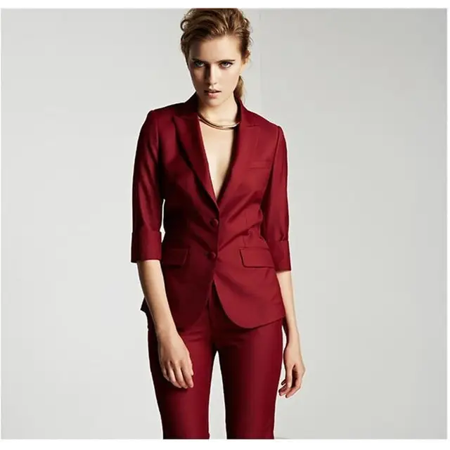 Lady Women Suits Set Spring And Autumn White Peak Lapel - 5 Style / XXS