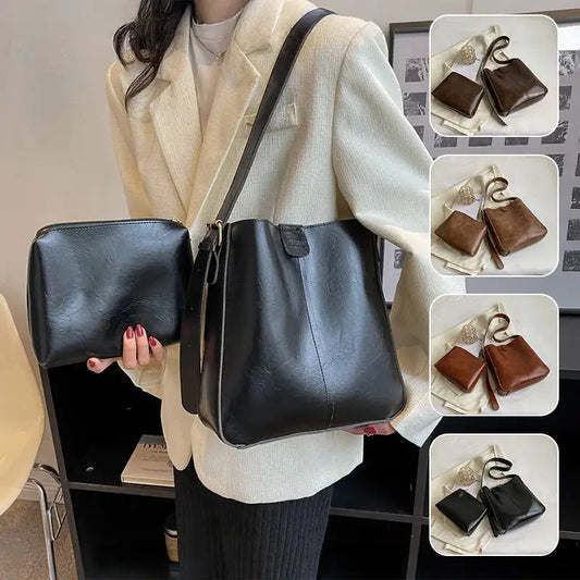 Large-capacity Bucket Fashion Women's Cross-body Bag  Fashion Womens Shoulder Bag Autumn And Winter Handbag Beyond Trends Hub