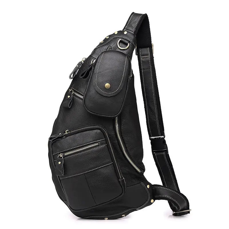 Large Capacity Retro Men's Cowhide Messenger Bag Beyond Trends Hub