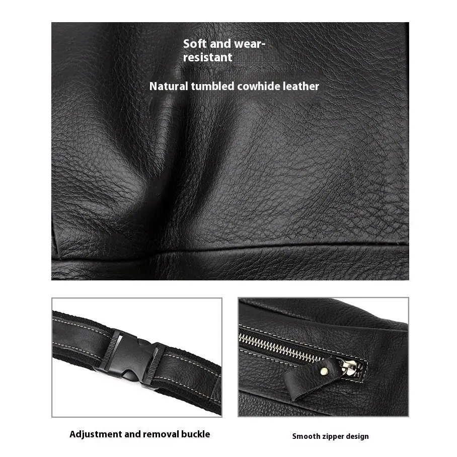 Large Capacity Retro Men's Cowhide Messenger Bag Beyond Trends Hub