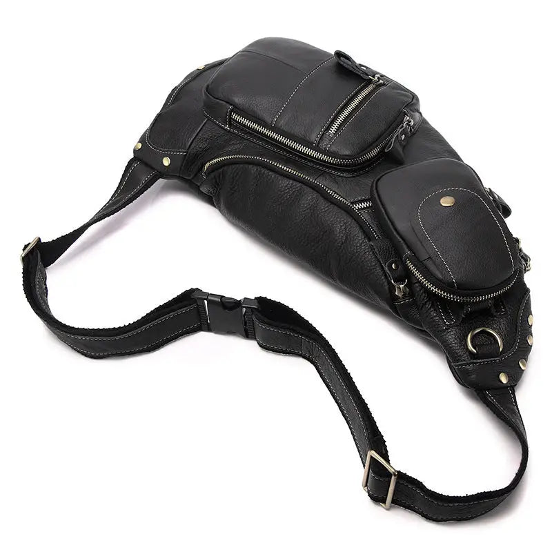 Large Capacity Retro Men's Cowhide Messenger Bag Beyond Trends Hub