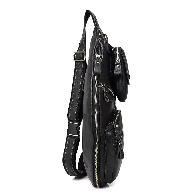 Large Capacity Retro Men's Cowhide Messenger Bag Beyond Trends Hub