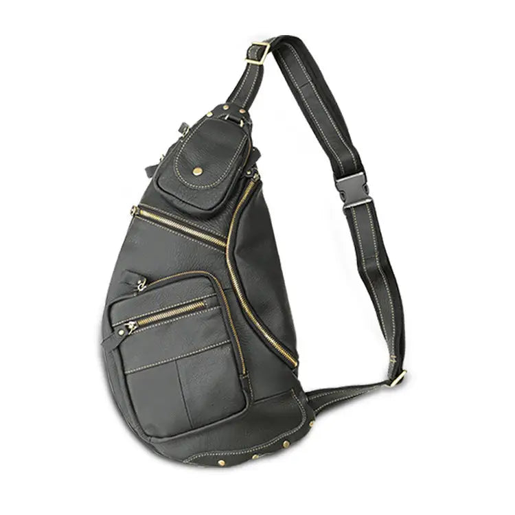 Large Capacity Retro Men's Cowhide Messenger Bag Beyond Trends Hub