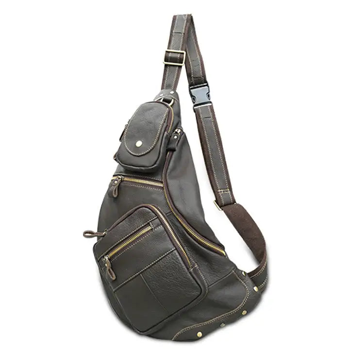Large Capacity Retro Men's Cowhide Messenger Bag Beyond Trends Hub