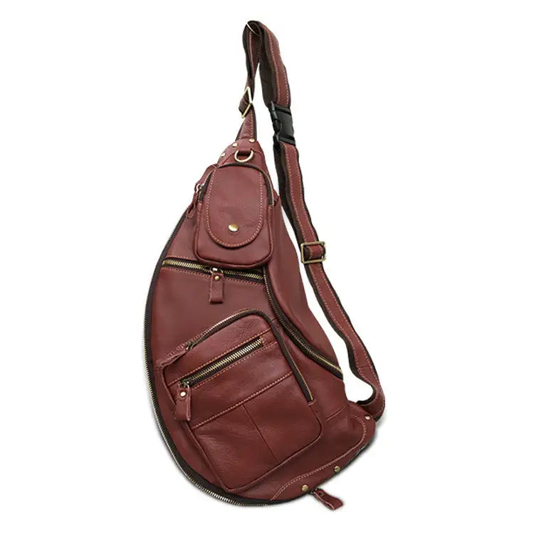 Large Capacity Retro Men's Cowhide Messenger Bag Beyond Trends Hub