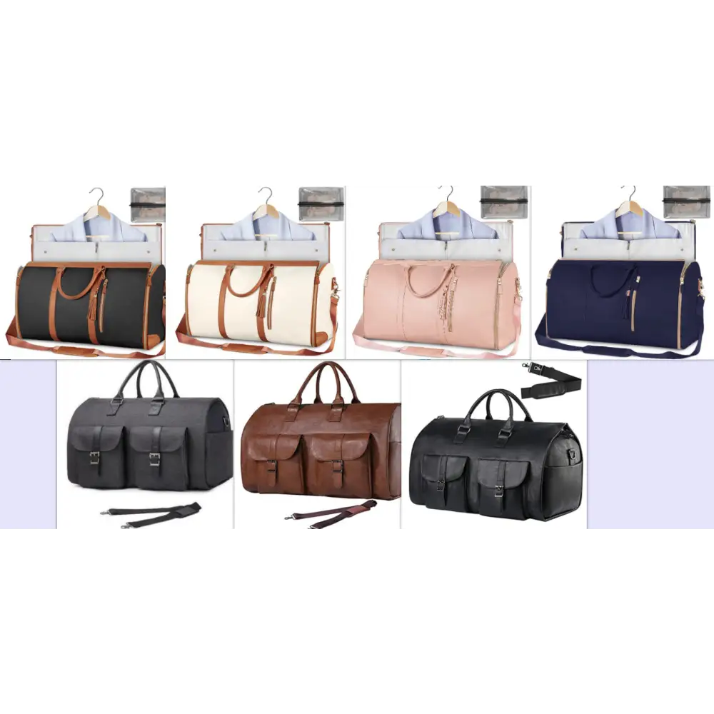 Large Capacity Travel Duffle Bag Women's Handbag Folding Suit Bag Waterproof Clothes Totes - Beyond Trends Hub 