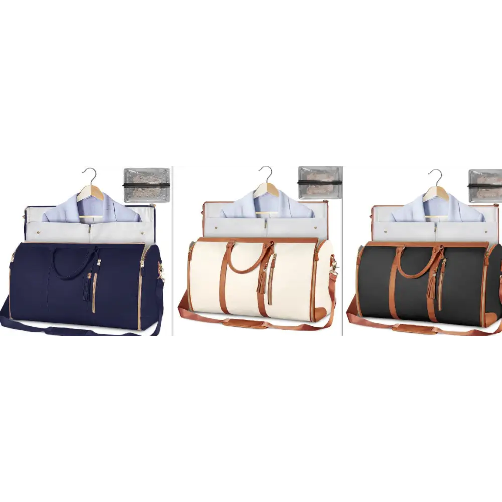 Large Capacity Travel Duffle Bag Women's Handbag Folding Suit Bag Waterproof Clothes Totes - Beyond Trends Hub 