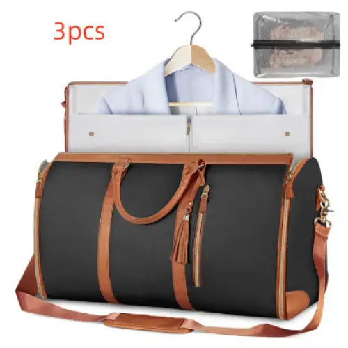 Large Capacity Travel Duffle Bag Women's Handbag Folding Suit Bag Waterproof Clothes Totes - Beyond Trends Hub 