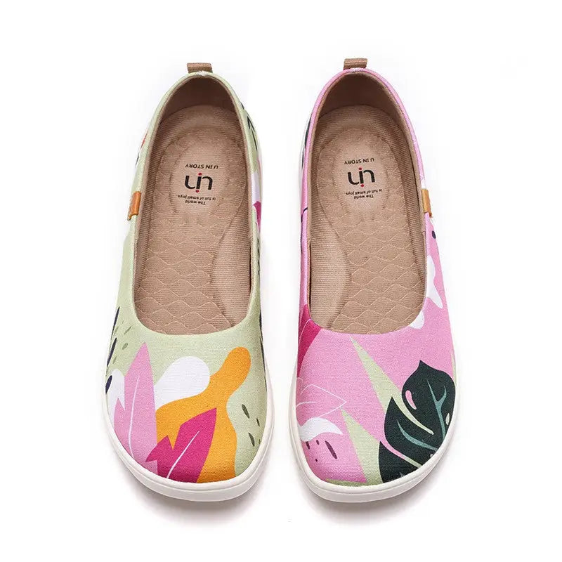 Lazy Shoes Women Casual Canvas Shoes - Pink / 35