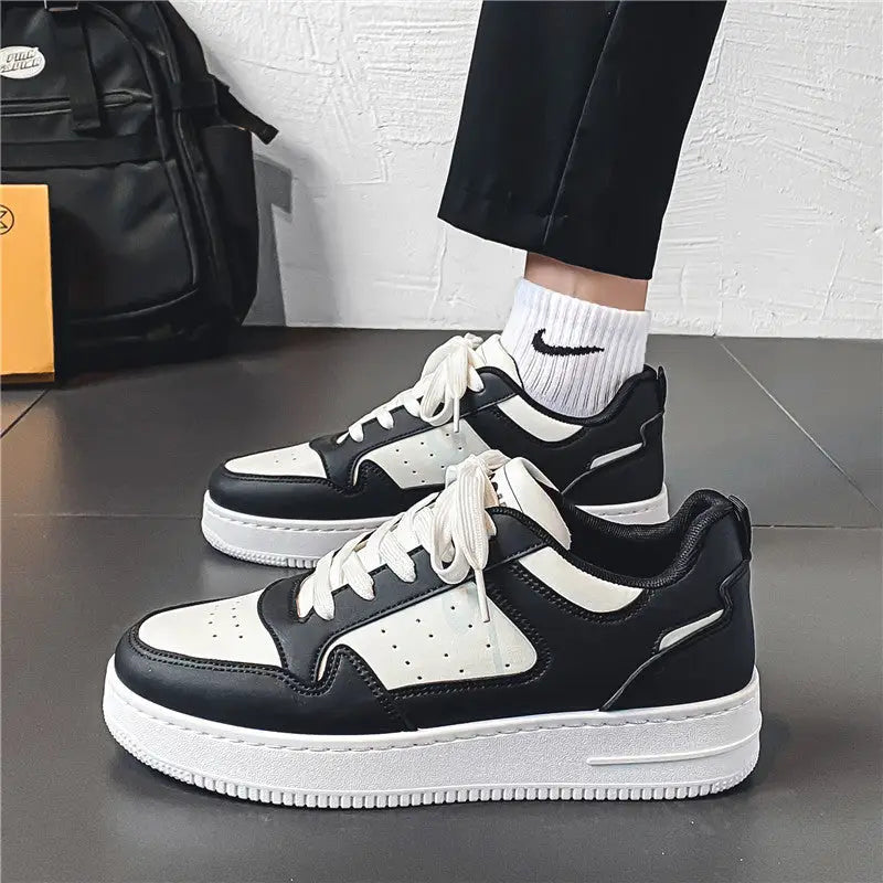 Leather Breathable Teen Trend All-matching Platform White Shoes Beyond Trends Hub