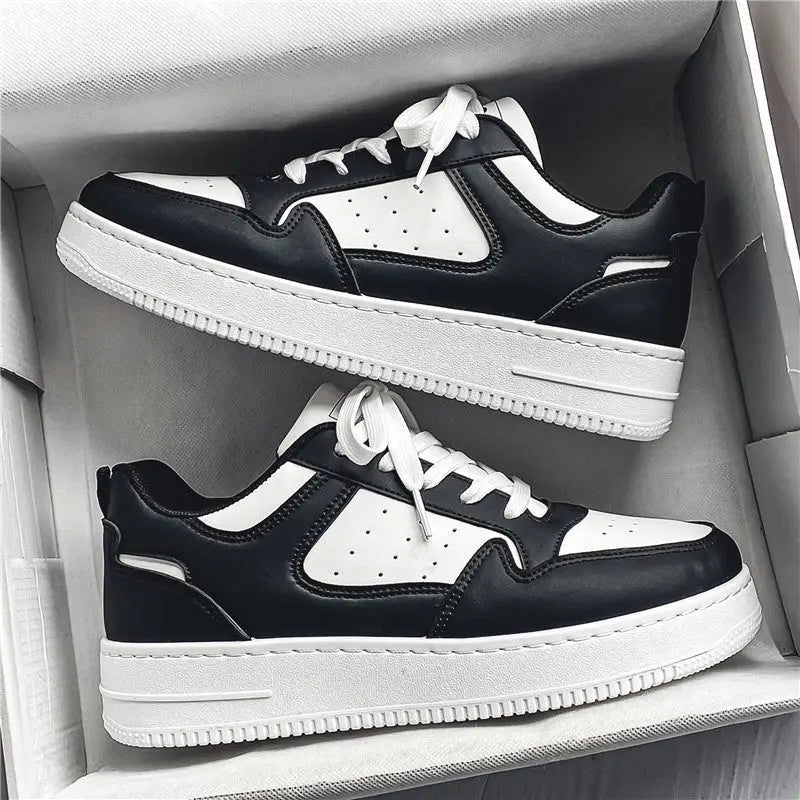 Leather Breathable Teen Trend All-matching Platform White Shoes Beyond Trends Hub