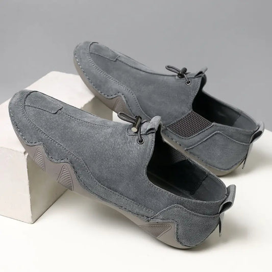 Leather Casual Men's Shoes Breathable Slip-on Beyond Trends Hub