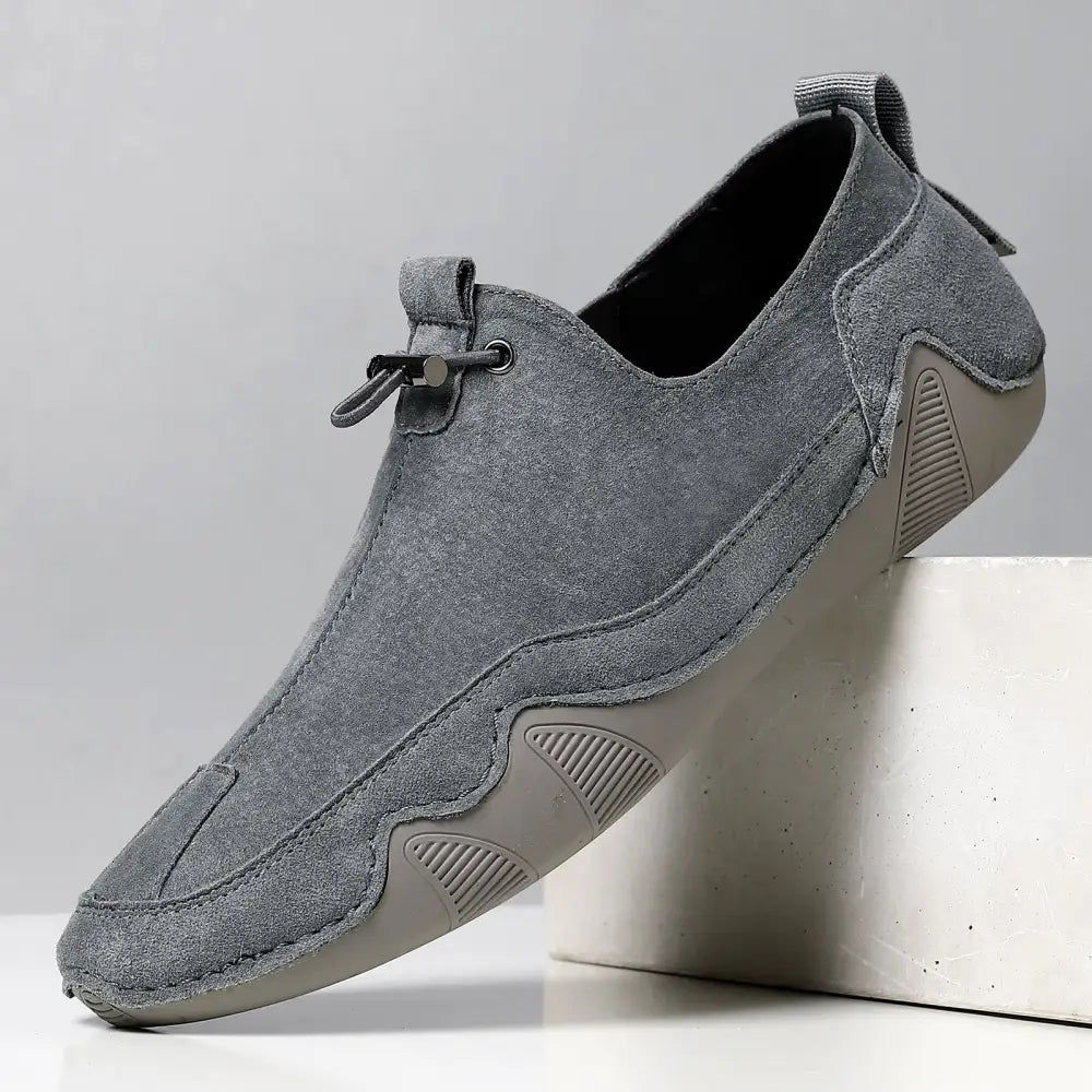 Leather Casual Men's Shoes Breathable Slip-on Beyond Trends Hub