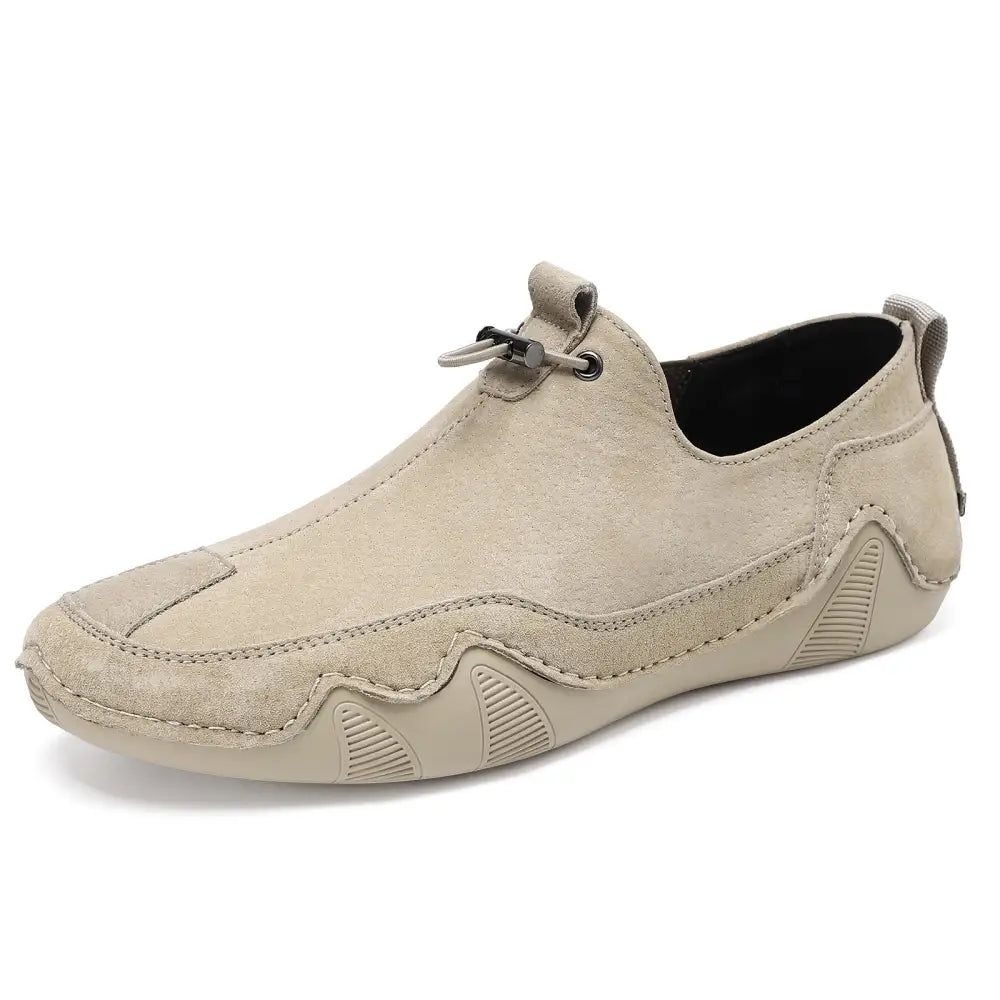 Leather Casual Men's Shoes Breathable Slip-on Beyond Trends Hub
