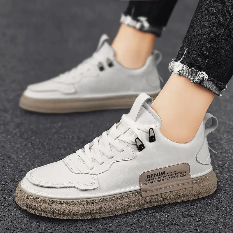 Leather Men's Versatile Casual Sneakers Beyond Trends Hub