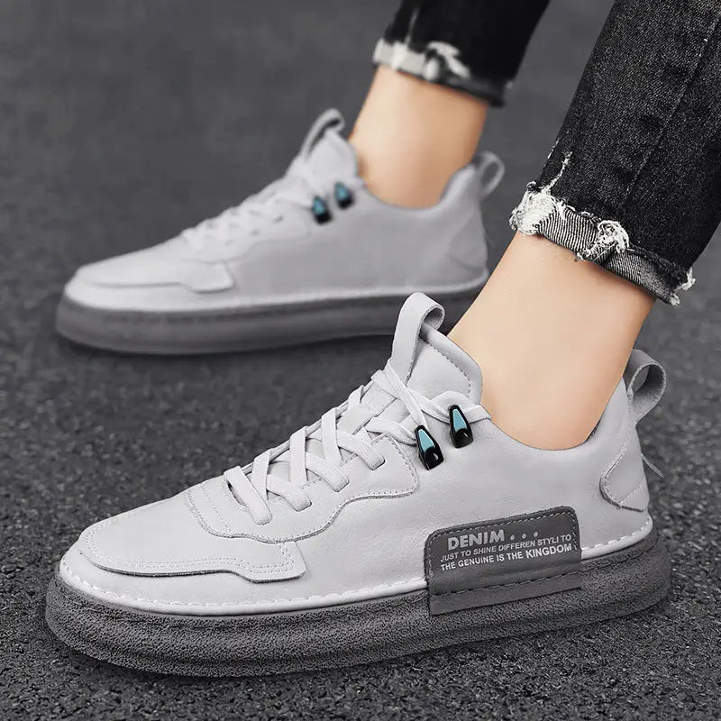Leather Men's Versatile Casual Sneakers Beyond Trends Hub
