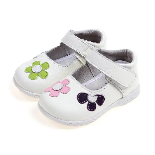 Leather Shoes Korean Princess Shoes Single Shoes Cowhide Children’S Shoes Baby Shoes - White / 20