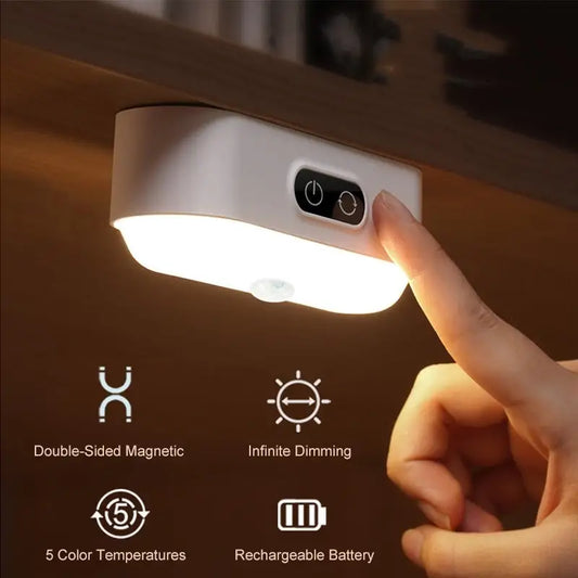 LED Desk Lamp Magnetic Table Lamp For Study Cabinet Light USB Rechargeable Stepless Dimming Dormitory Night Lights Beyond Trends Hub