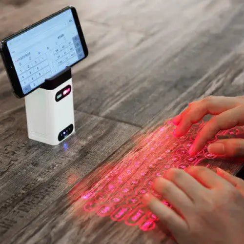 LEING FST Virtual Laser Keyboard Bluetooth Wireless Projector Phone Keyboard For Computer Pad Laptop With Mouse Function - Beyond Trends Hub 
