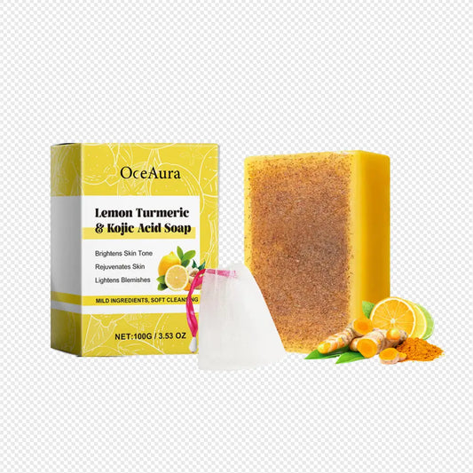 Lemon Brightening Turmeric Tartaric Acid Whitening And Brightening Soap - 100g