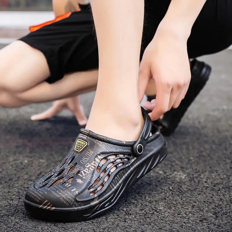 Letter Print Slippers Men Summer Sandals Beach Shoes Beyond Trends Hub