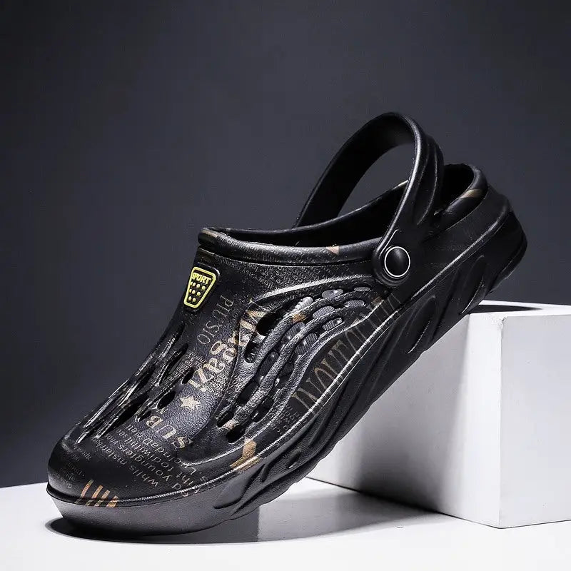 Letter Print Slippers Men Summer Sandals Beach Shoes Beyond Trends Hub