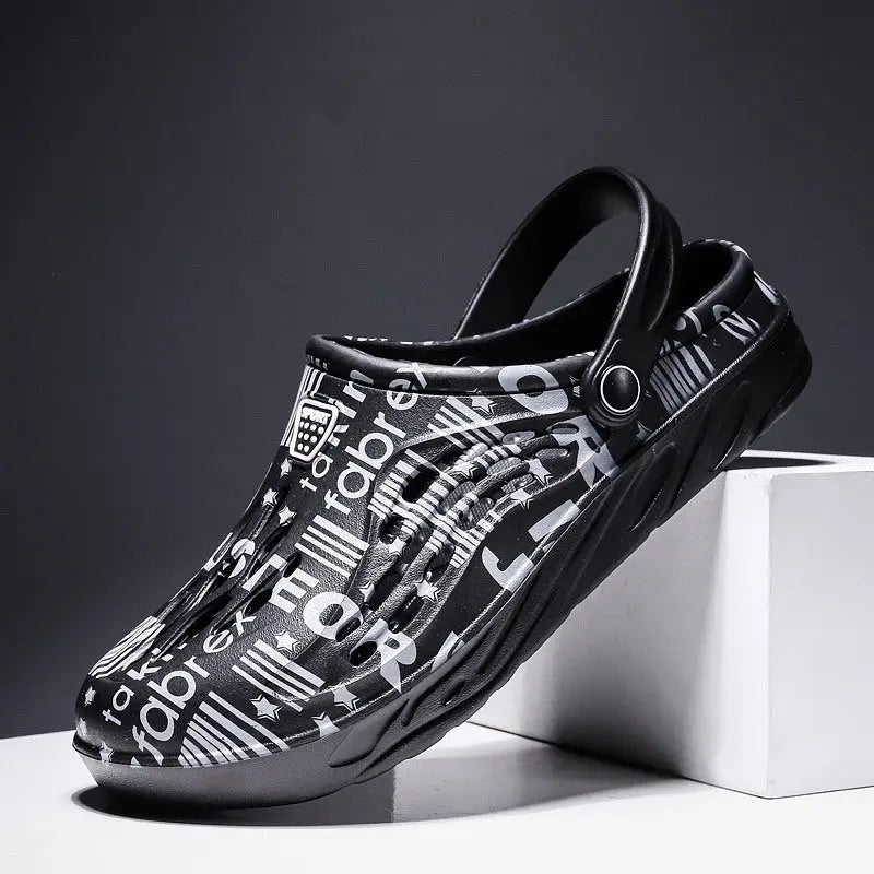 Letter Print Slippers Men Summer Sandals Beach Shoes Beyond Trends Hub