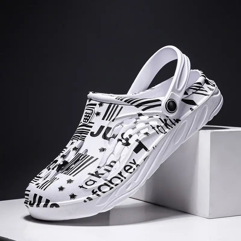 Letter Print Slippers Men Summer Sandals Beach Shoes Beyond Trends Hub