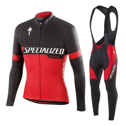 Lightning Spring And Autumn Cycling Wear Long-Sleeved Suit Men And Women Mountain Road Bike Tops Fleece Cycling Jersey - Beyond Trends Hub 
