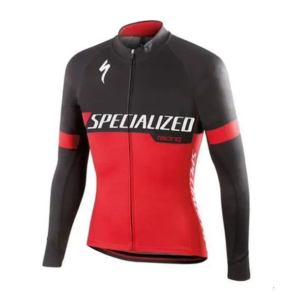 Lightning Spring And Autumn Cycling Wear Long-Sleeved Suit Men And Women Mountain Road Bike Tops Fleece Cycling Jersey - Beyond Trends Hub 