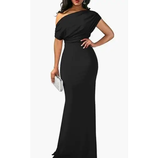 Long Formal Party Dress Women - Black / S