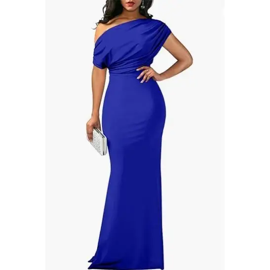 Long Formal Party Dress Women - Blue / S