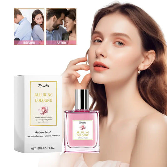 Long Lasting Fragrance With Rose - Warm & Floral Women’s Perfume - 15ML - Pink - 5