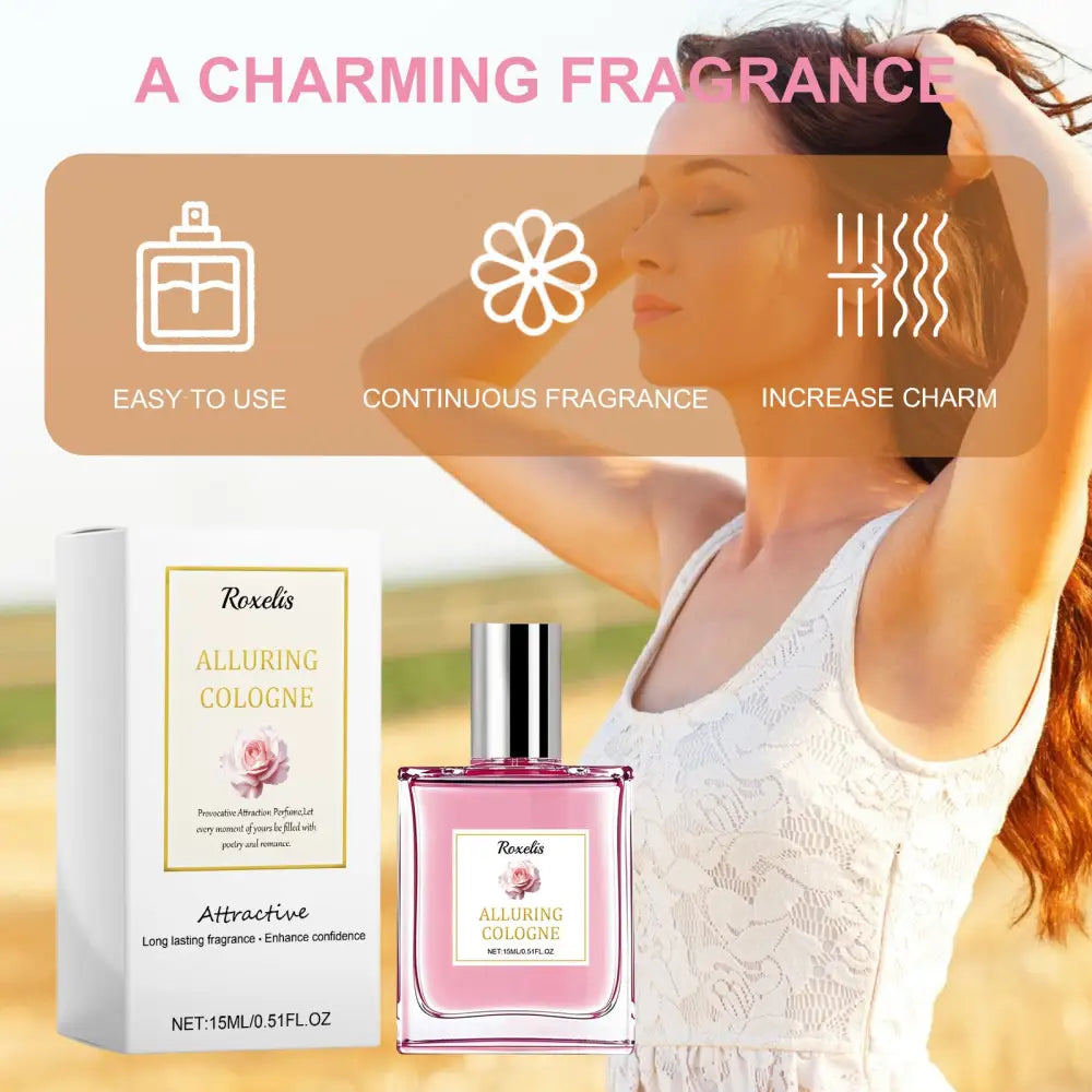 Long Lasting Fragrance With Rose - Warm & Floral Women’s Perfume - 15ML - Pink - 5