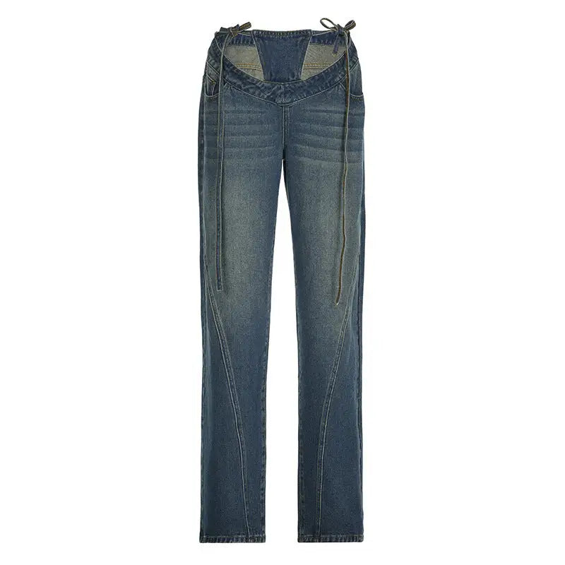 Loose And Simple All-match Denim Trousers Women Beyond Trends Hub