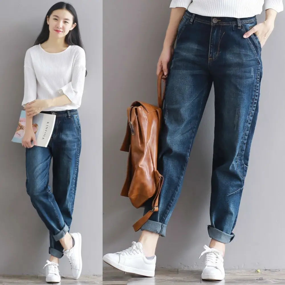 Loose jeans women's pants feet trousers - Beyond Trends Hub 