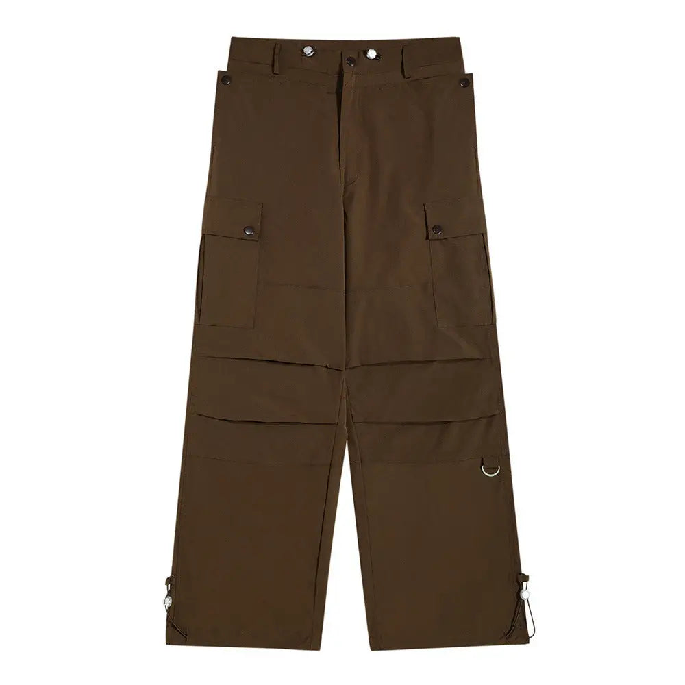 Loose Street Workwear Trousers For Men - Brown / S