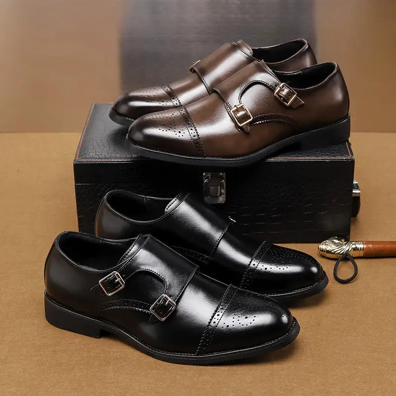 Low-top Leather Shoes Fashion British Style Business Formal Wear Casual Men's Shoes Beyond Trends Hub