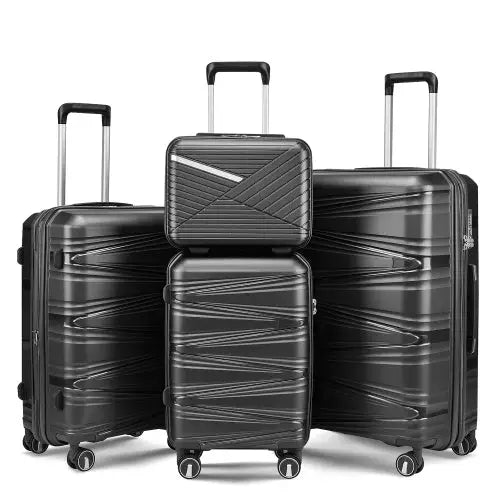 Luggage 4 Piece Sets Hard Shell Lightweight TSA Lock Carry On Expandable Suitcase With Spinner Wheels Travel Set