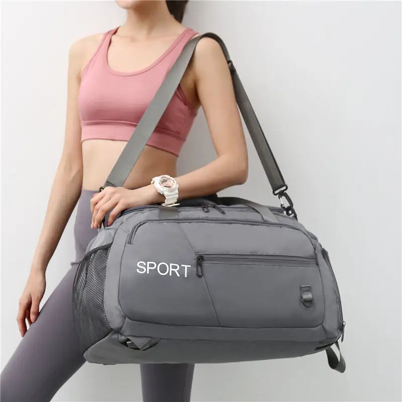 Luggage Bags For Women Handbag Oxford Men's Fitness Gym Shoulder Bag Waterproof Sports Travel Backpack With Shoes Compartment Beyond Trends Hub