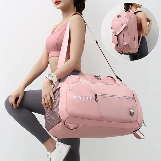 Luggage Bags For Women Handbag Oxford Men's Fitness Gym Shoulder Bag Waterproof Sports Travel Backpack With Shoes Compartment Beyond Trends Hub