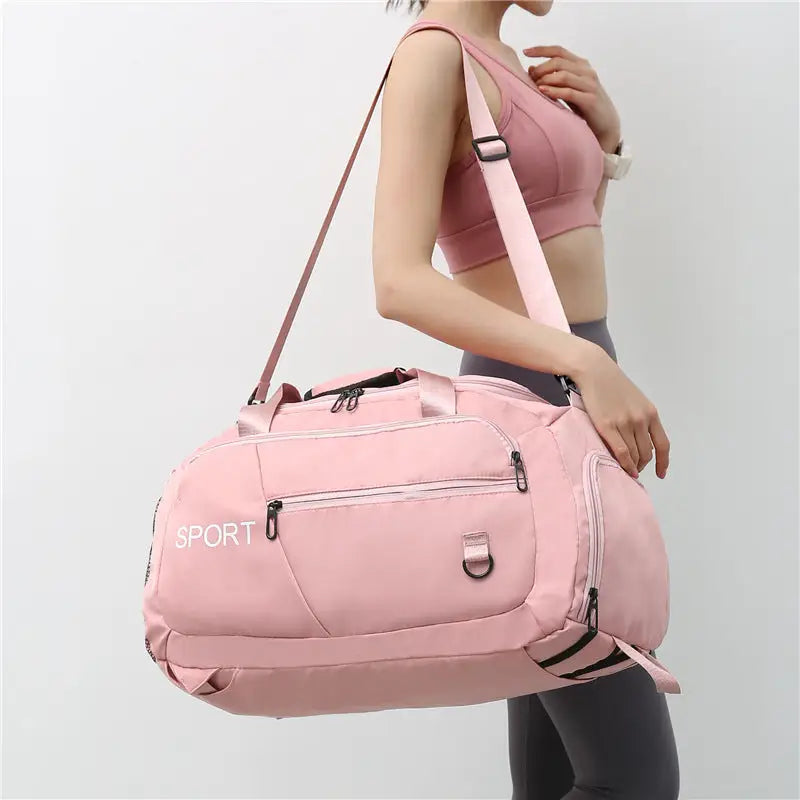 Luggage Bags For Women Handbag Oxford Men's Fitness Gym Shoulder Bag Waterproof Sports Travel Backpack With Shoes Compartment Beyond Trends Hub