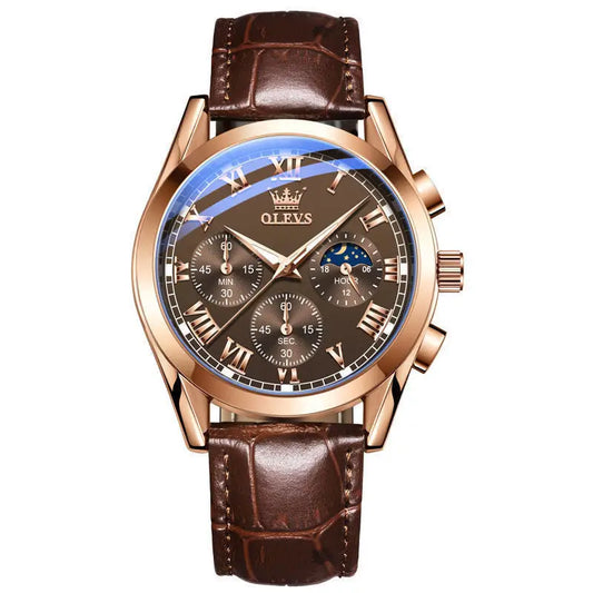 Luminous Chronograph Waterproof Quartz Men's Watch - Beyond Trends Hub 