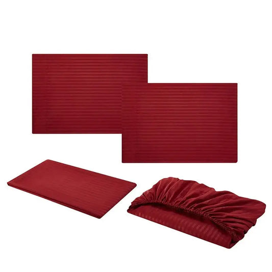 Luxury Bedding Set Bed Sheets Fitted Sets Mono Color - Beyond Trends Hub 