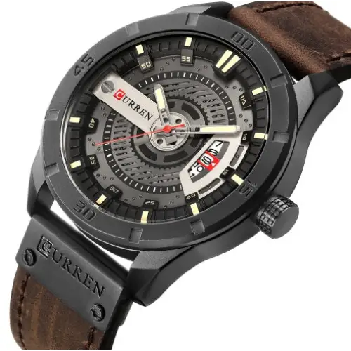 Luxury Brand CURREN Men Military Sports Watches Men's Quartz Date Clock Man Casual Leather Wrist Watch Relogio Masculino - Beyond Trends Hub 