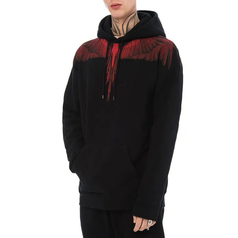 Mark Bronn Wings Print Hooded Sweatshirt for Men and Women Beyond Trends Hub