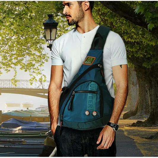 Men Oxford Sling Knapsack Shoulder Messenger Chest Bag Laptop Kettle Travel Assault Single Back Pack Cross Body Trekking Bags - Beyond Trends Hub 