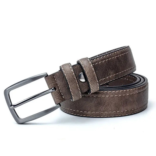 Men Vintage Belts For Jeans Luxury Split Leather Belt Men Famous Belt For Man Designer Belts With Vintage Style - Beyond Trends Hub 