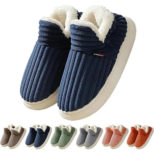 Men Winter New Women Cotton Slippers Outdoor Fashion Couple Slippers Warm Indoor Bedroom Cotton Plush Shoes Fleece Fluffy Beyond Trends Hub
