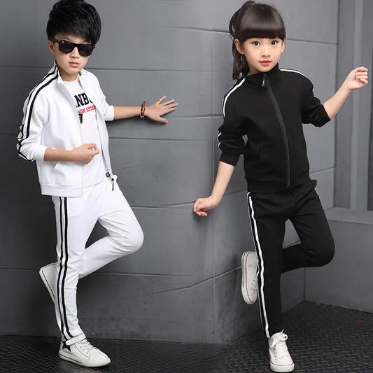 Men’s and girls’ suits new white sportswear